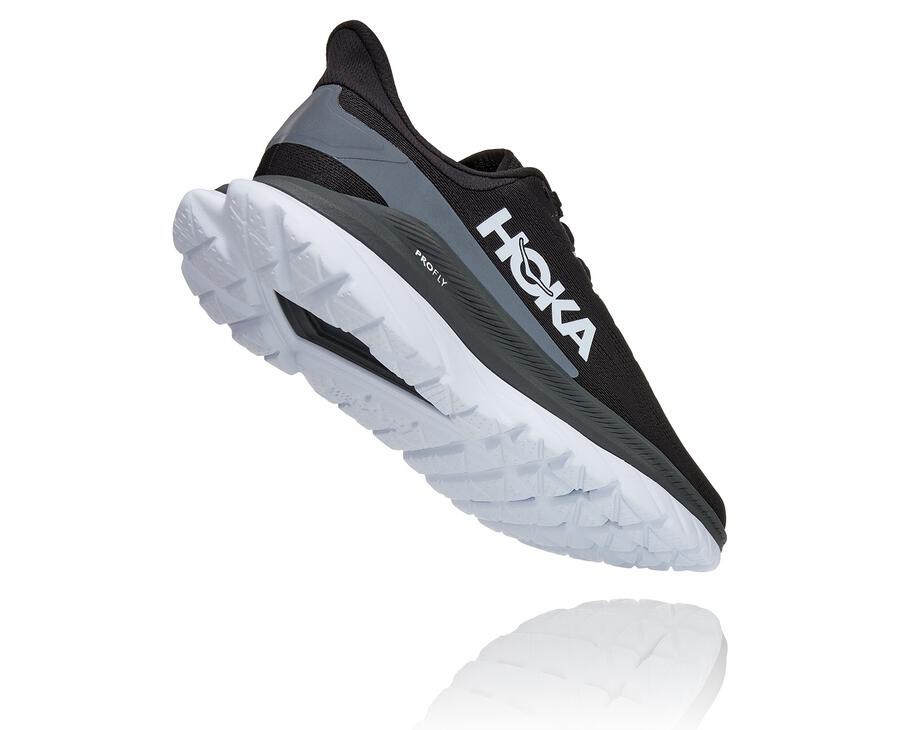 Tenis Hoka One One Feminino Pretas/Branco - Mach 4 - 527-IMTJER